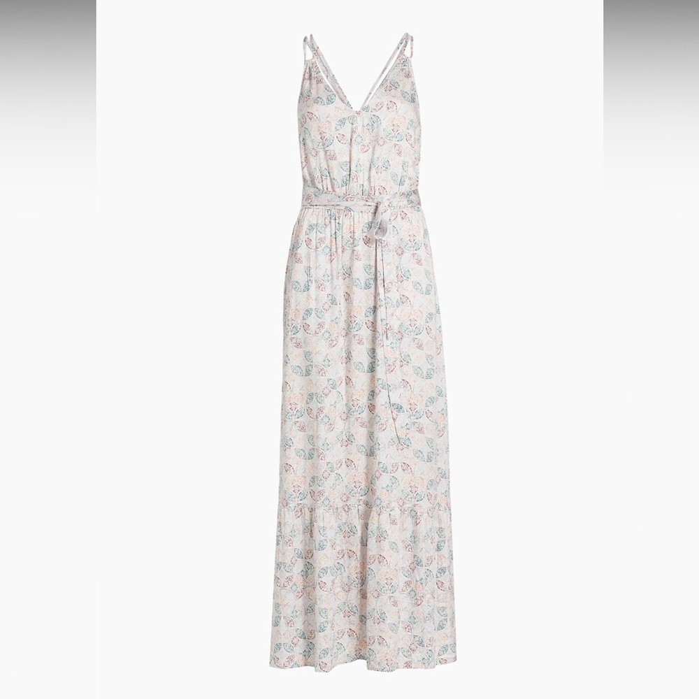 Splendid Gisella Printed Tie-Waist Maxi Dress